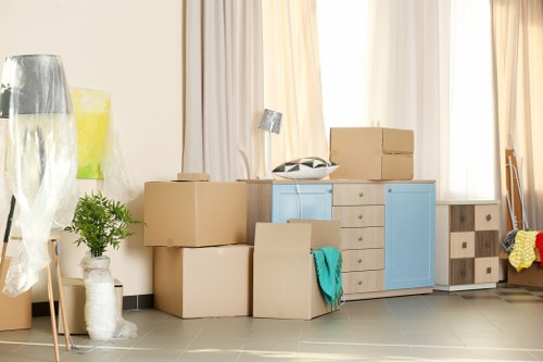 Commercial moving team handling office equipment in Kingston Upon Thames