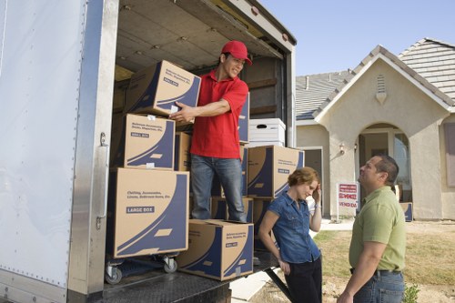 Professional movers assisting with truck hire